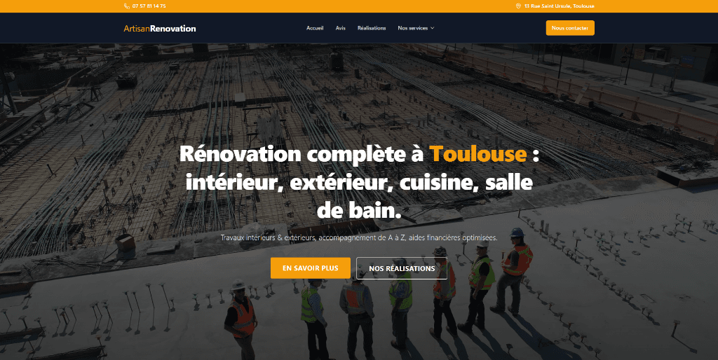 Étude de cas Artisan Rénovation
